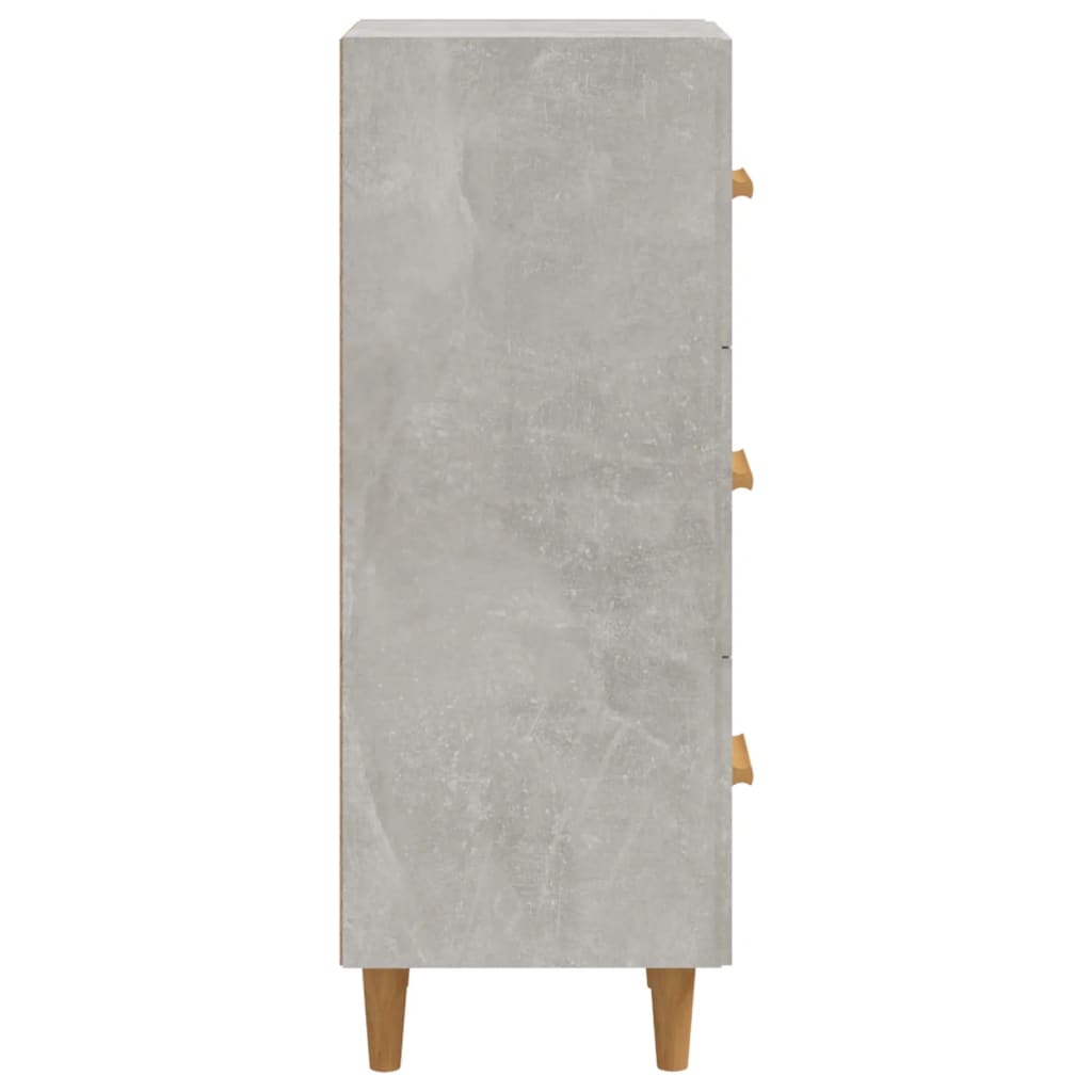 Sideboard Concrete Grey 34.5x34x90 cm Engineered Wood