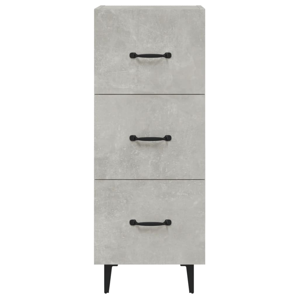 Sideboard Concrete Grey 34.5x34x90 cm Engineered Wood