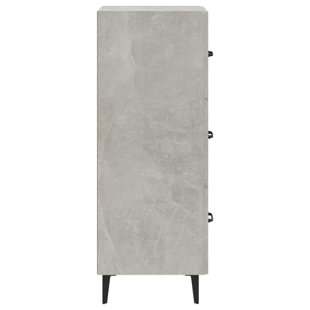 Sideboard Concrete Grey 34.5x34x90 cm Engineered Wood