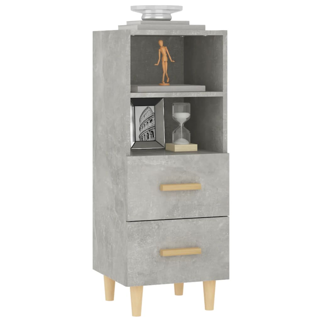 Sideboard Concrete Grey 34.5x34x90 cm Engineered Wood