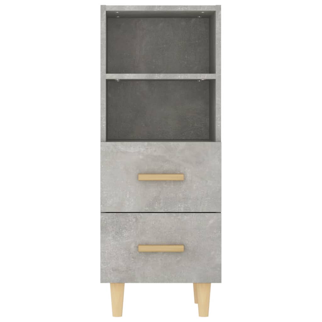 Sideboard Concrete Grey 34.5x34x90 cm Engineered Wood