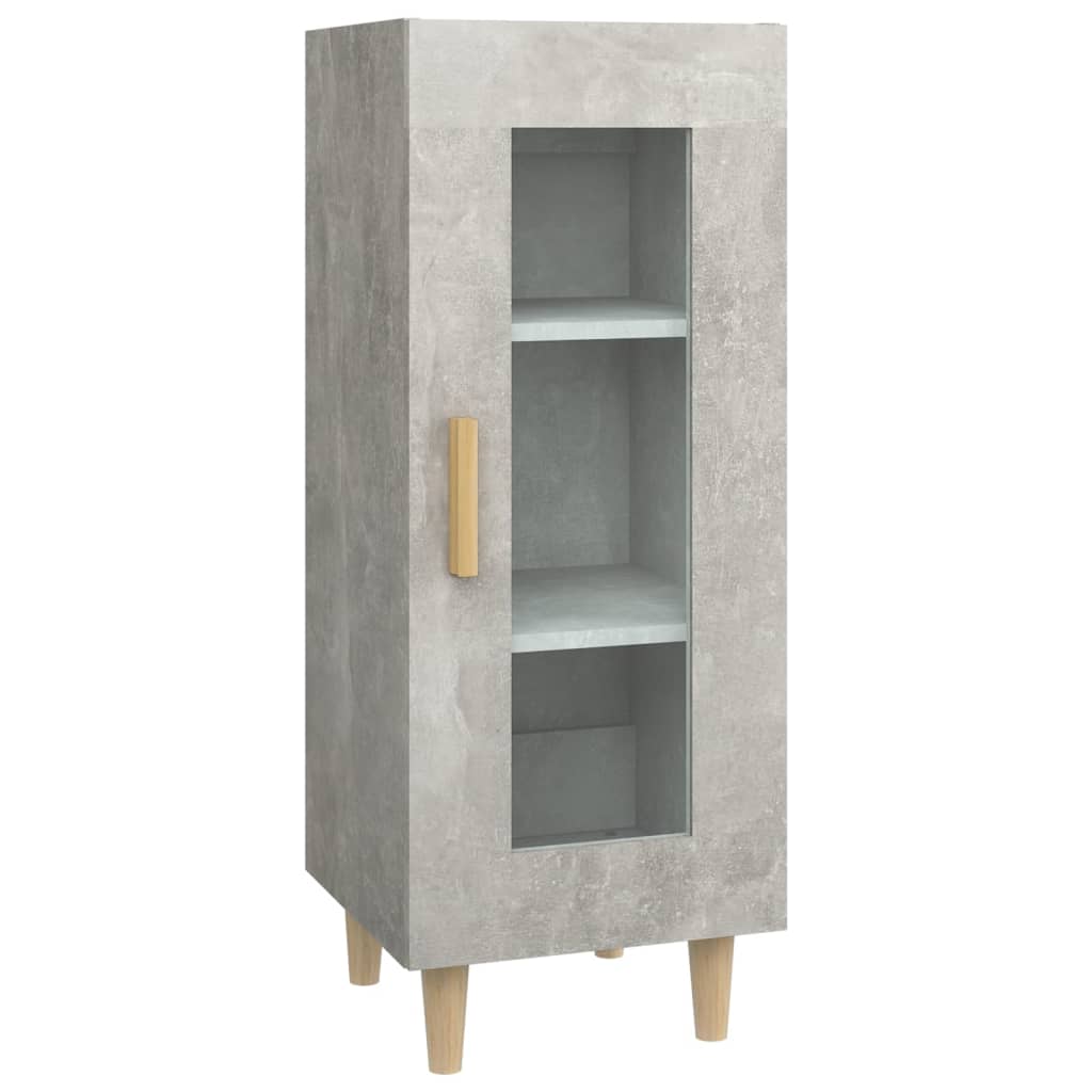 Sideboard Concrete Grey 34.5x34x90 cm Engineered Wood