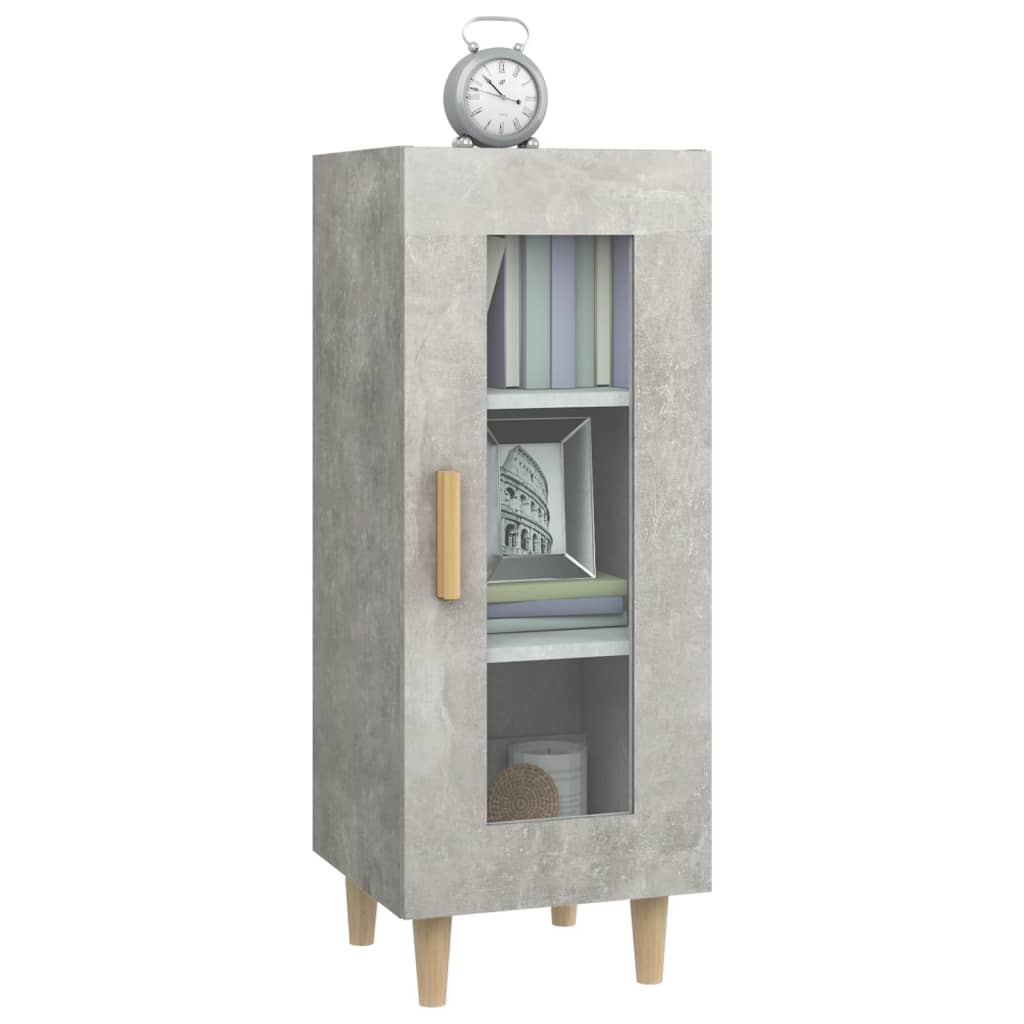 Sideboard Concrete Grey 34.5x34x90 cm Engineered Wood