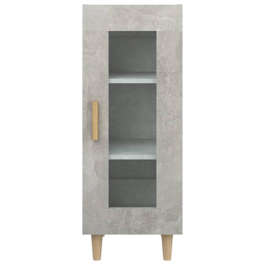 Sideboard Concrete Grey 34.5x34x90 cm Engineered Wood
