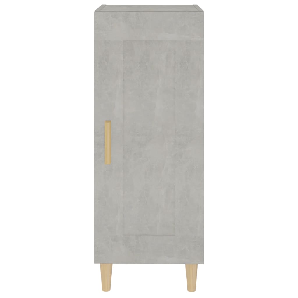 Sideboard Concrete Grey 34.5x34x90 cm Engineered Wood
