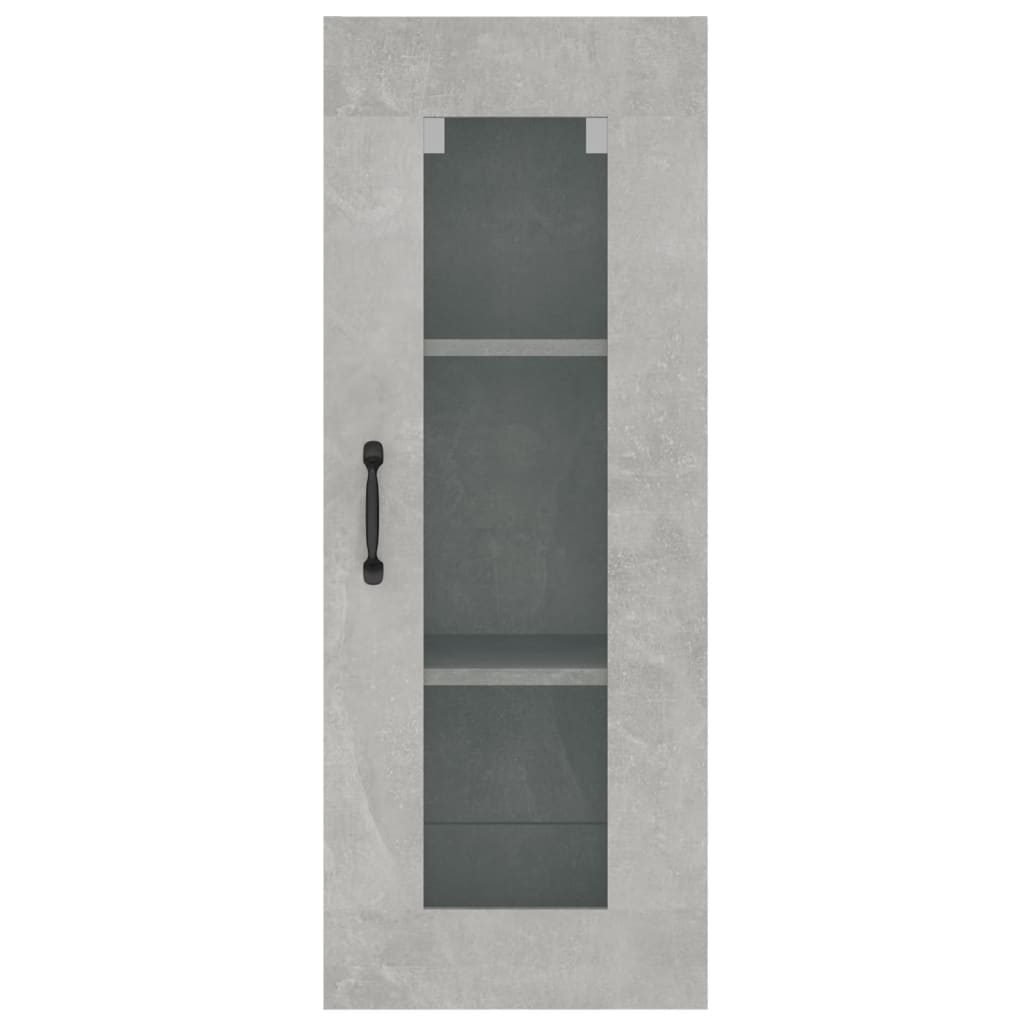 Hanging Wall Cabinet Concrete Grey 34.5x34x90cm