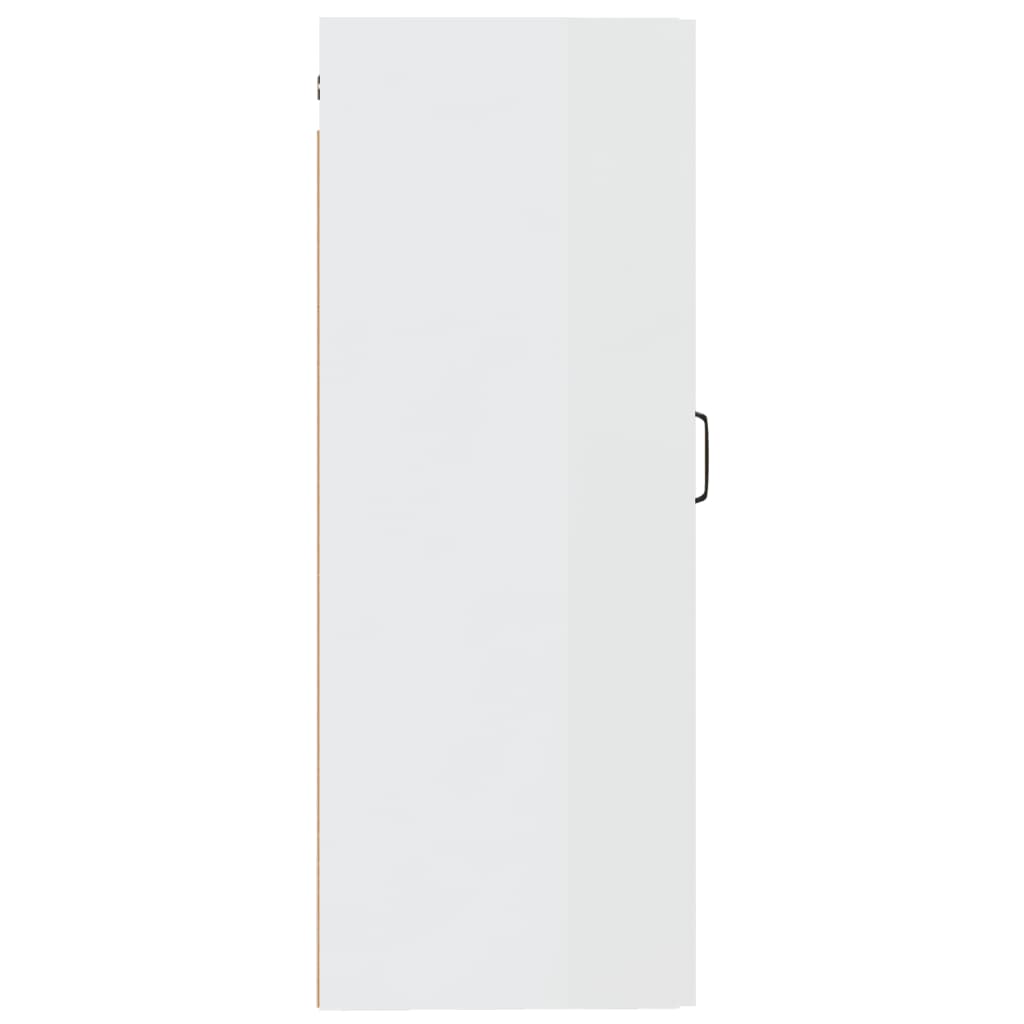 Hanging Cabinet High Gloss White 35x34x90 cm Engineered Wood