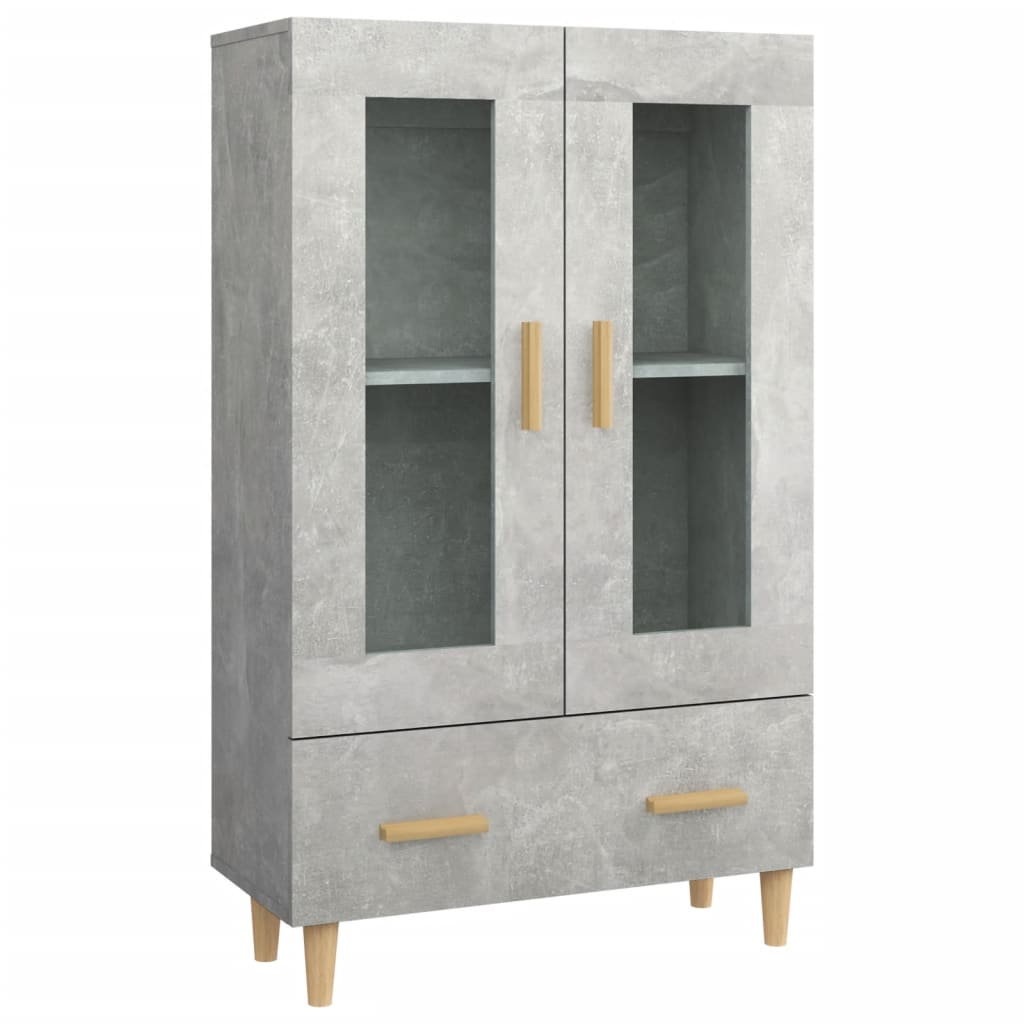 Highboard Concrete Grey 70x31x115 cm Engineered Wood