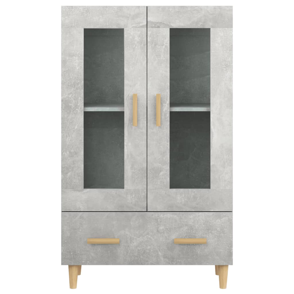 Highboard Concrete Grey 70x31x115 cm Engineered Wood