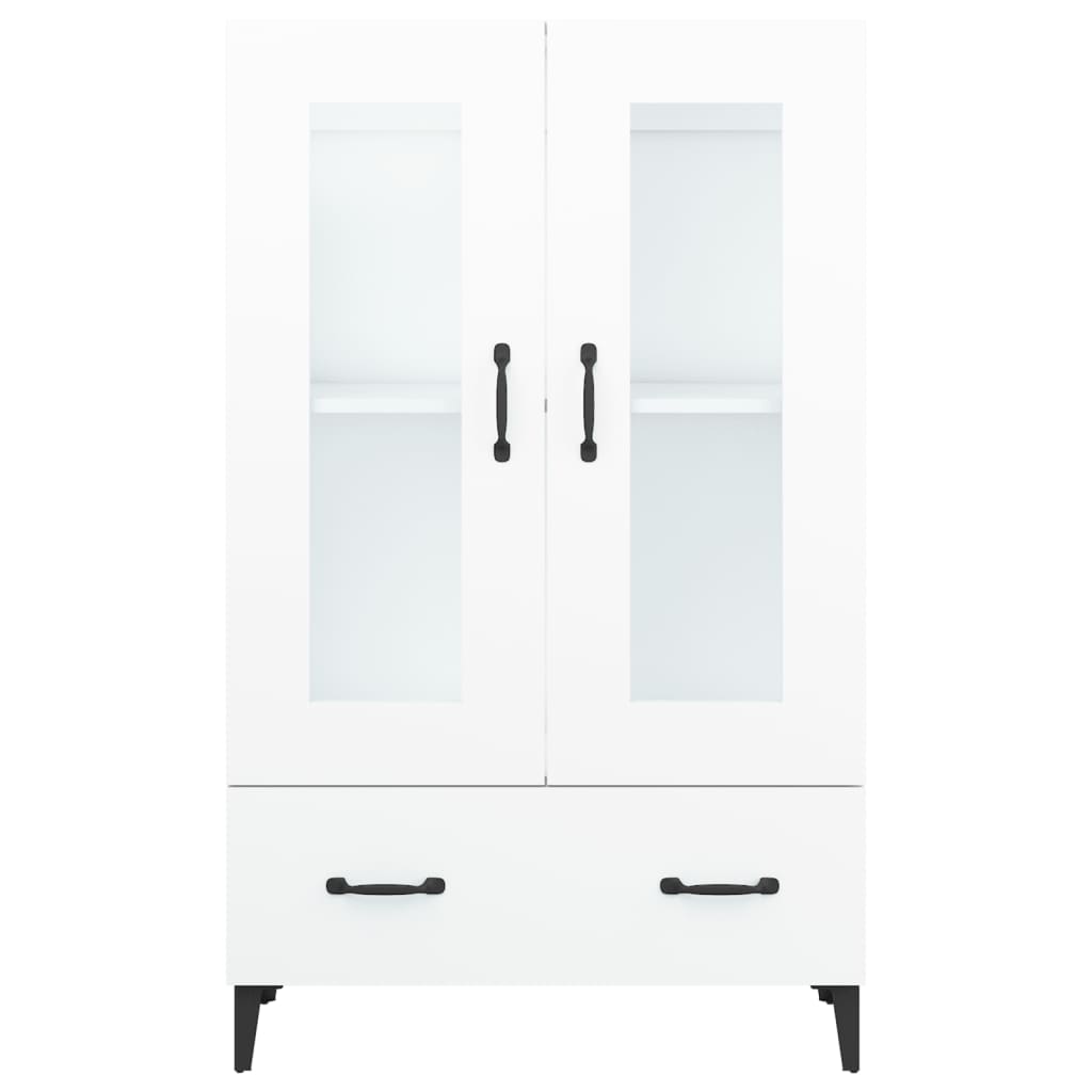 Highboard White 70x31x115 cm Engineered Wood