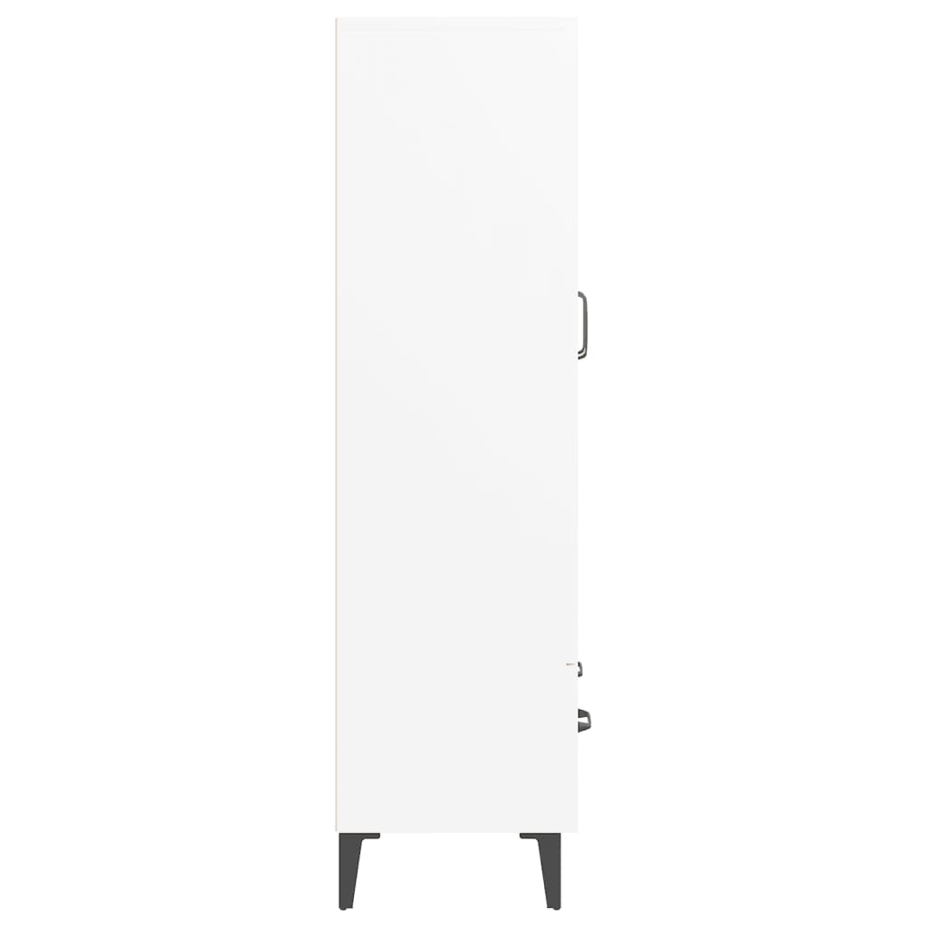 Highboard White 70x31x115 cm Engineered Wood