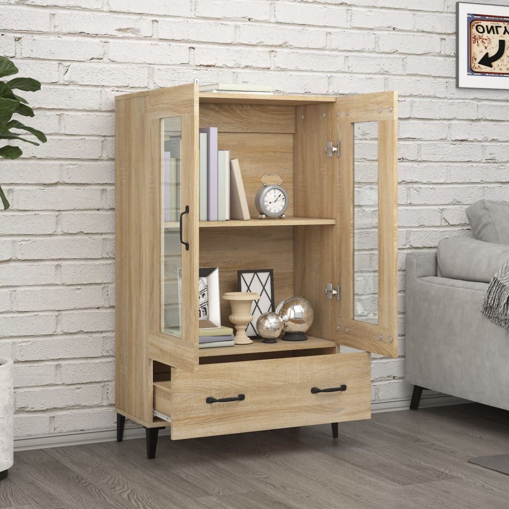 Highboard Sonoma Oak 70x31x115 cm Engineered Wood