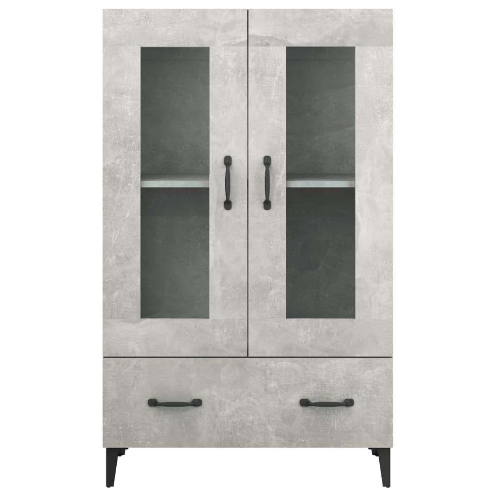 Highboard Concrete Grey 70x31x115 cm Engineered Wood