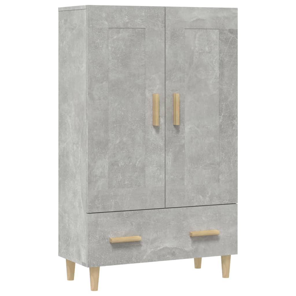 Highboard Concrete Grey 70x31x115 cm Engineered Wood
