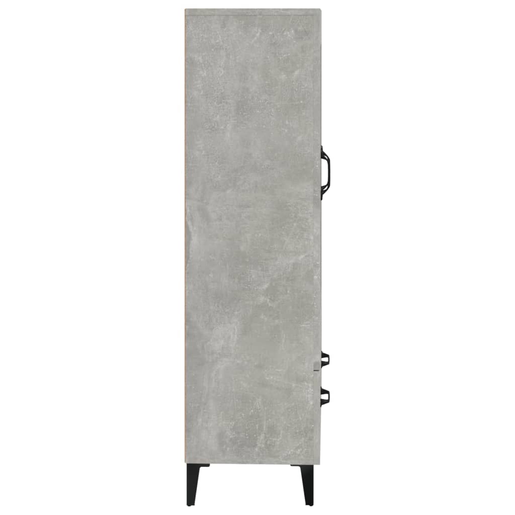 Highboard Concrete Grey 70x31x115 cm Engineered Wood