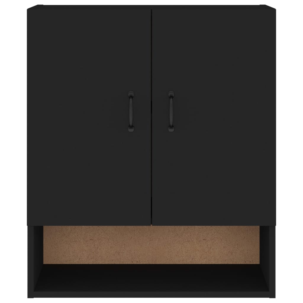 Wall Cabinet Black 60x31x70 cm Engineered Wood