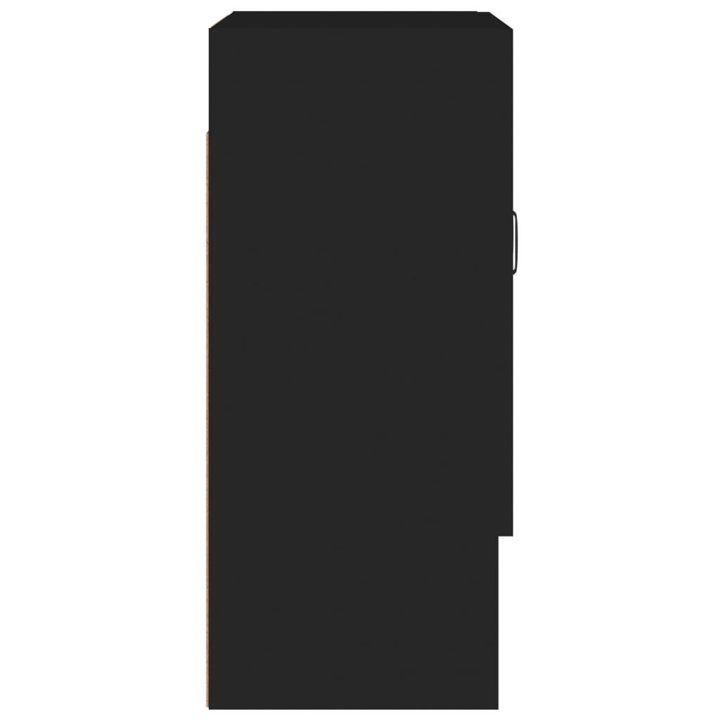 Wall Cabinet Black 60x31x70 cm Engineered Wood