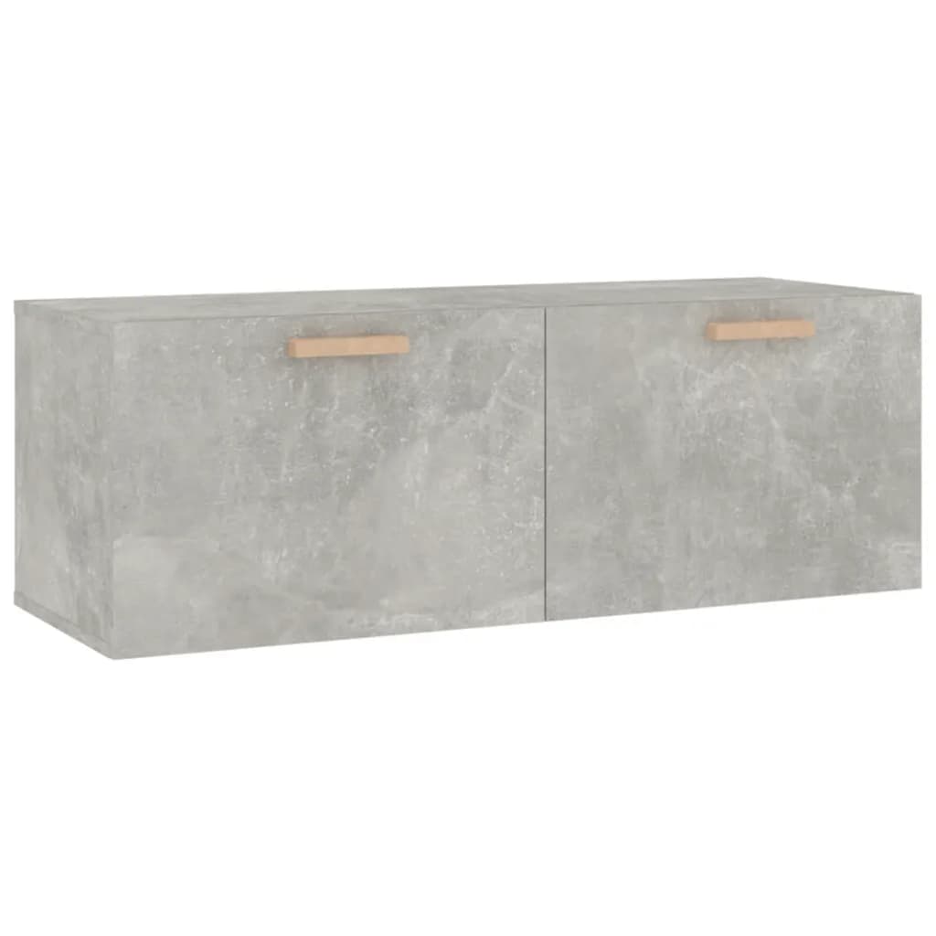Wall Cabinet Concrete Grey 100x36.5x35 cm Engineered Wood