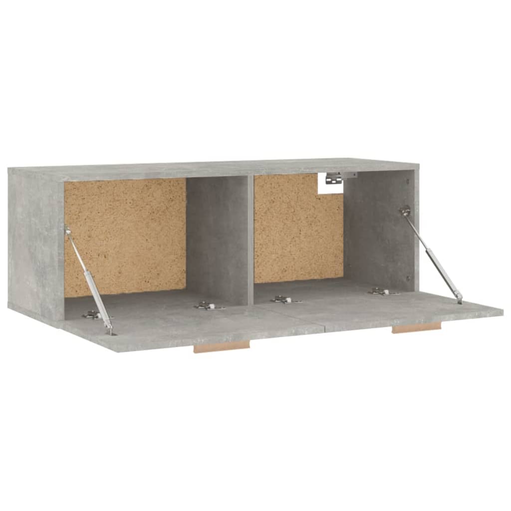 Wall Cabinet Concrete Grey 100x36.5x35 cm Engineered Wood