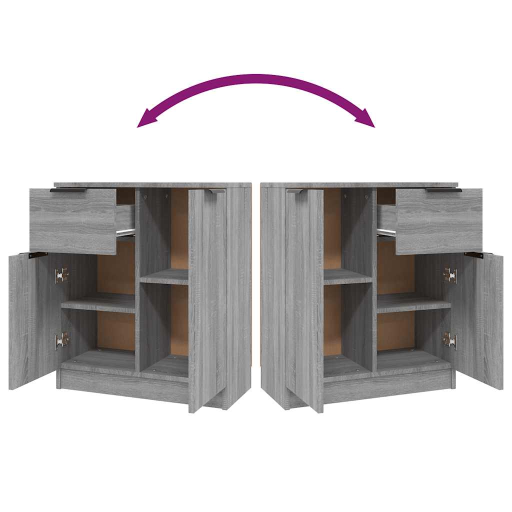 Sideboard Grey Sonoma 60x30x70 cm Engineered Wood