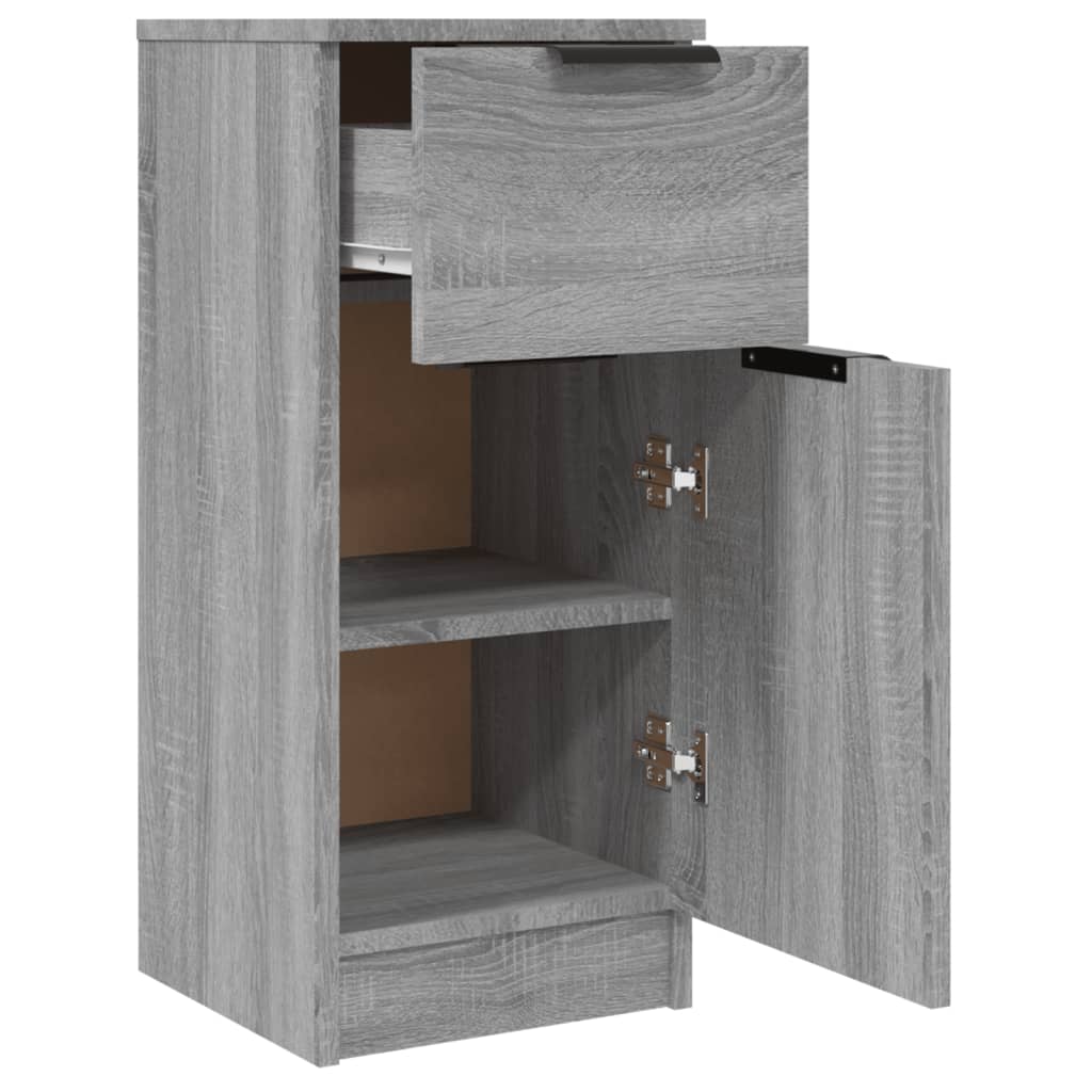 Sideboards 2 pcs Grey Sonoma 30x30x70 cm Engineered Wood