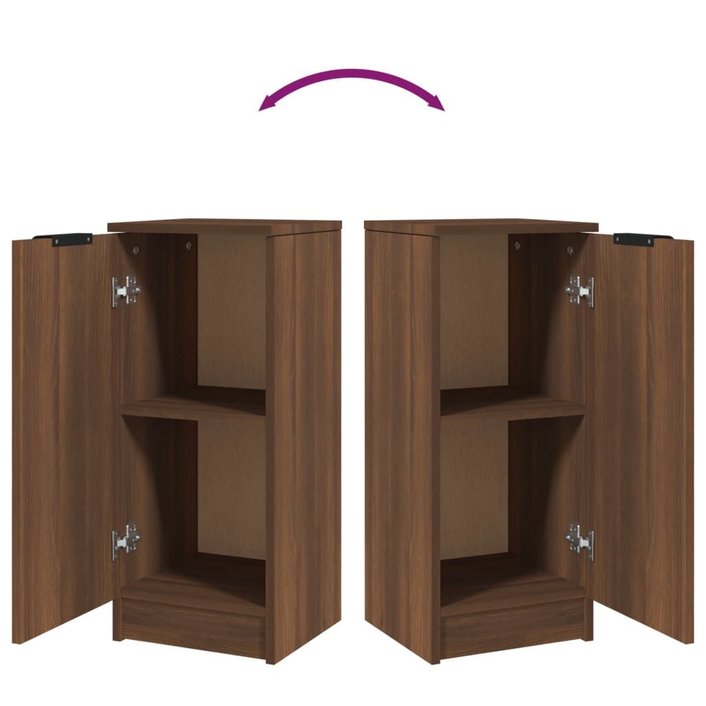 Sideboard Brown Oak 30x30x70 cm Engineered Wood