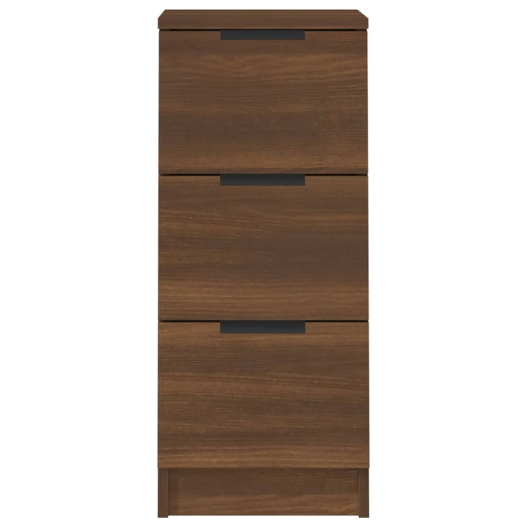 Sideboards 2 pcs Brown Oak 30x30x70 cm Engineered Wood