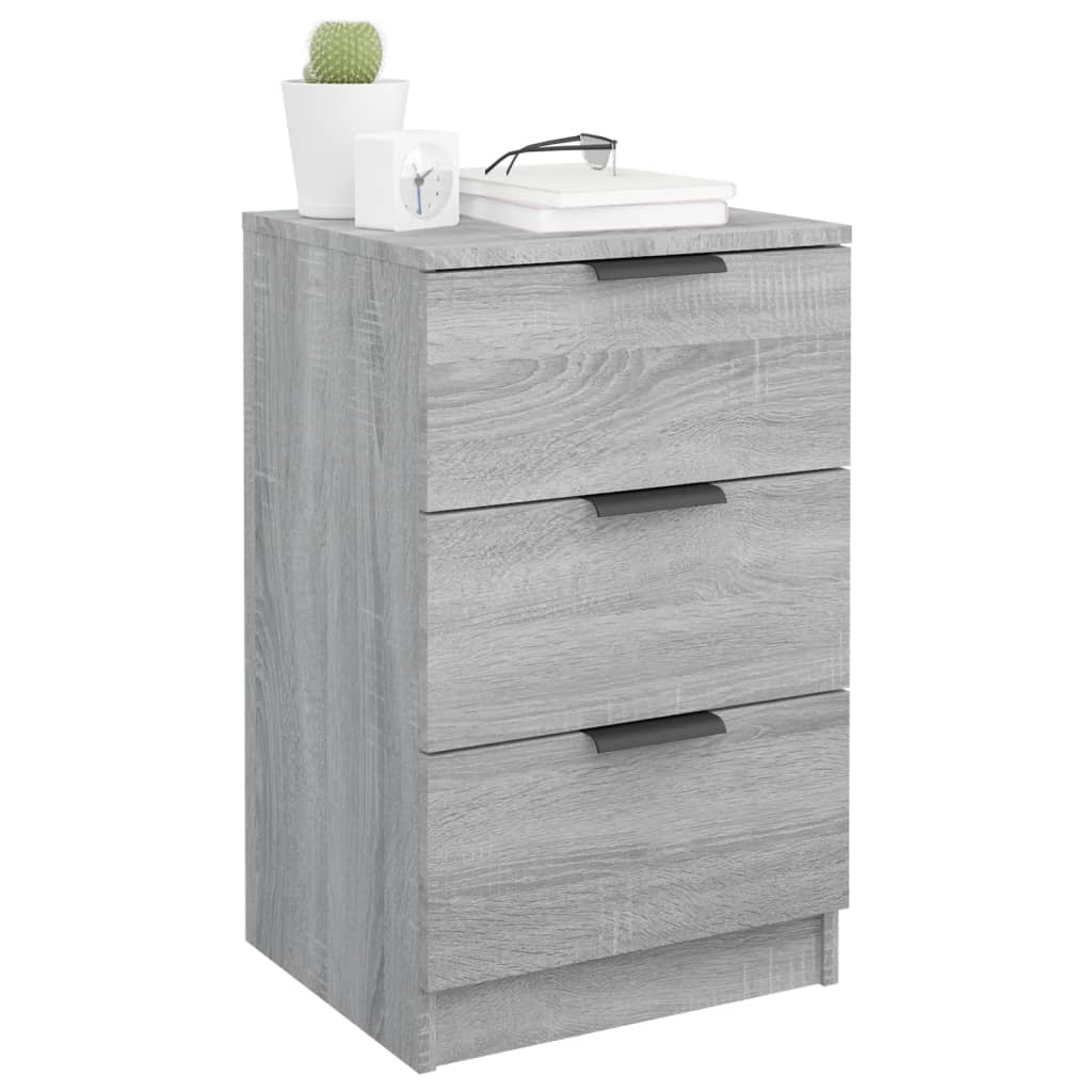 Bedside Cabinets 2 pcs Grey Sonoma 40x36x65 cm