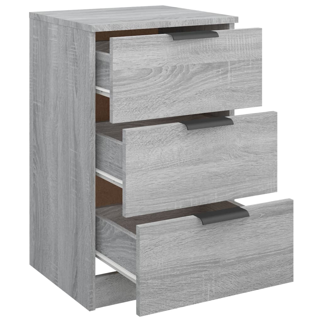 Bedside Cabinets 2 pcs Grey Sonoma 40x36x65 cm