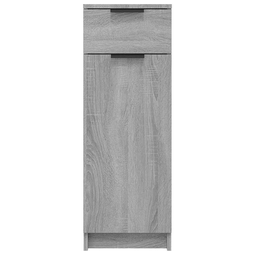 Bathroom Cabinet Grey Sonoma 32x34x90 cm Engineered Wood