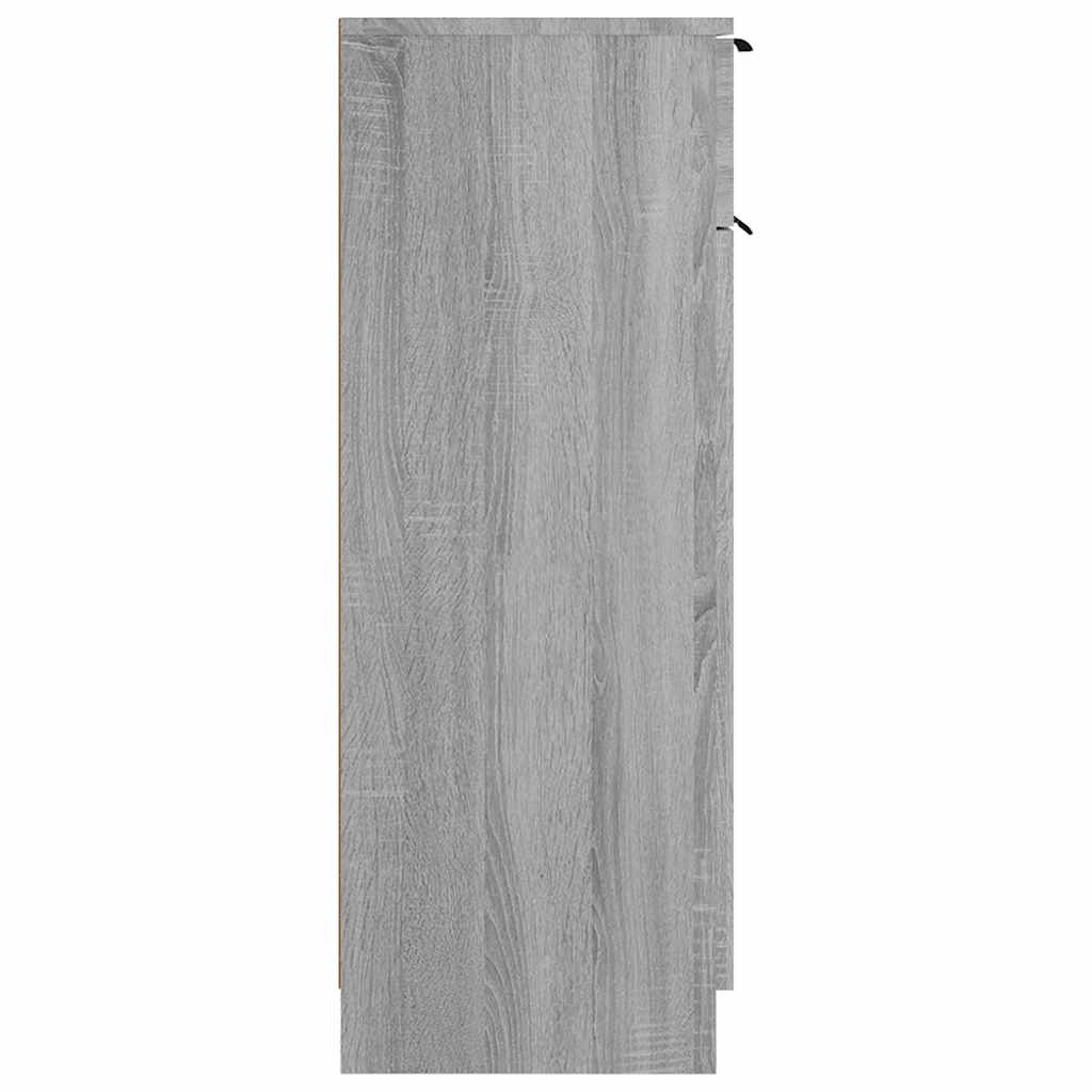 Bathroom Cabinet Grey Sonoma 32x34x90 cm Engineered Wood