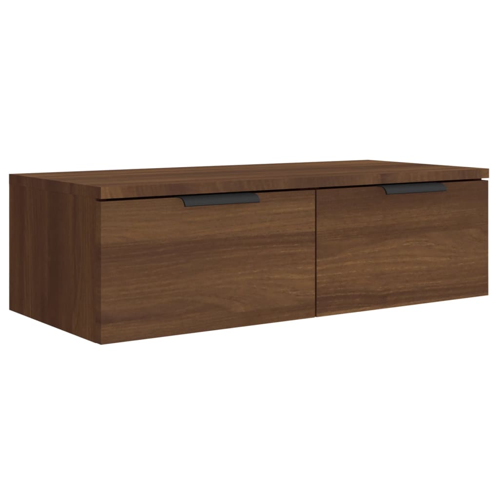 Wall Cabinet Brown Oak 68x30x20 cm Engineered Wood