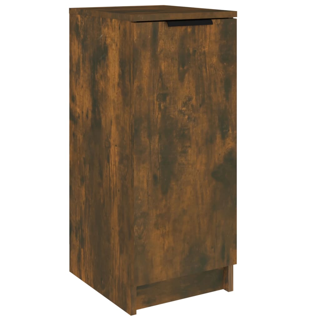 Shoe Cabinet Smoked Oak 30x35x70 cm Engineered Wood