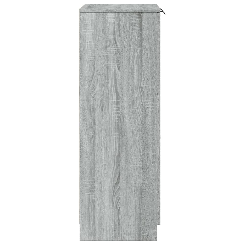 Shoe Cabinet Grey Sonoma 59x35x100 cm Engineered Wood