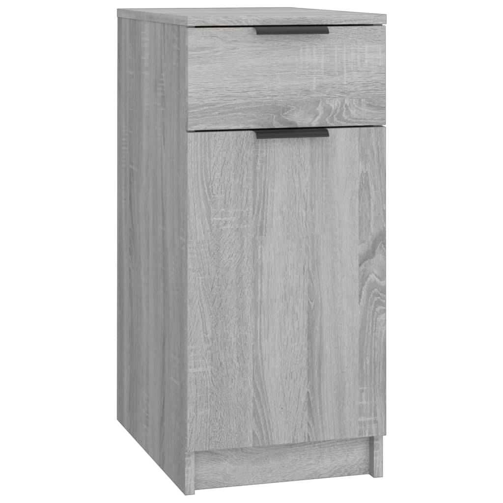 Desk Cabinet Grey Sonoma 33.5x50x75 cm Engineered Wood