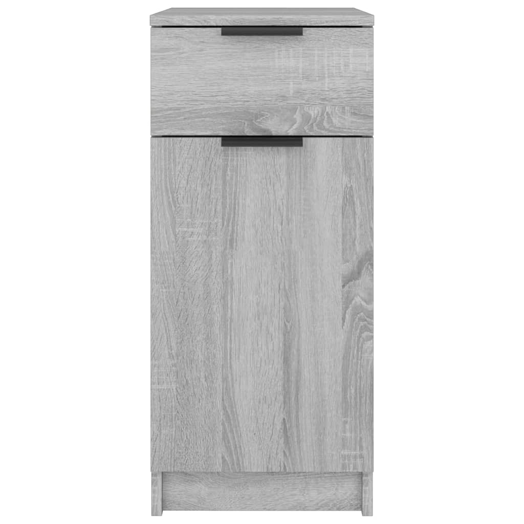 Desk Cabinet Grey Sonoma 33.5x50x75 cm Engineered Wood