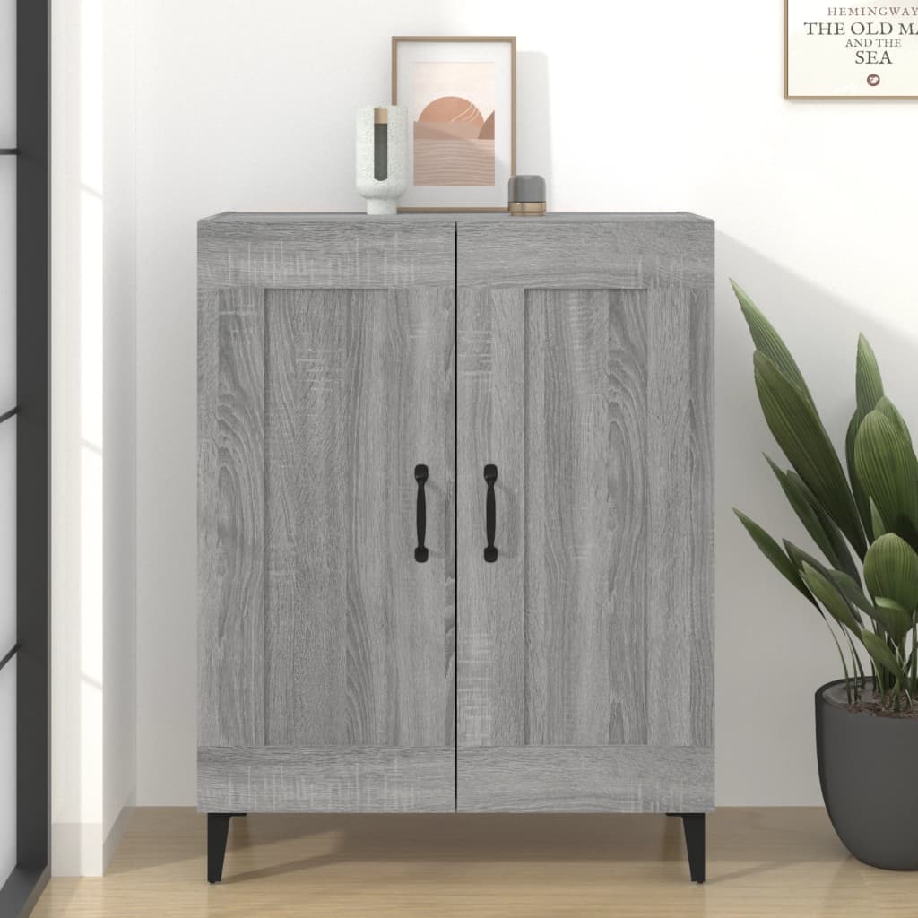 Sideboard Grey Sonoma 69.5x34x90 cm Engineered Wood