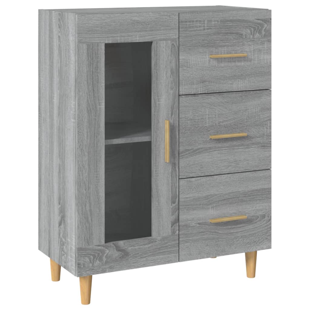 Sideboard Grey Sonoma 69,5x34x90 cm Engineered Wood