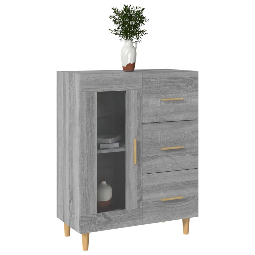 Sideboard Grey Sonoma 69,5x34x90 cm Engineered Wood