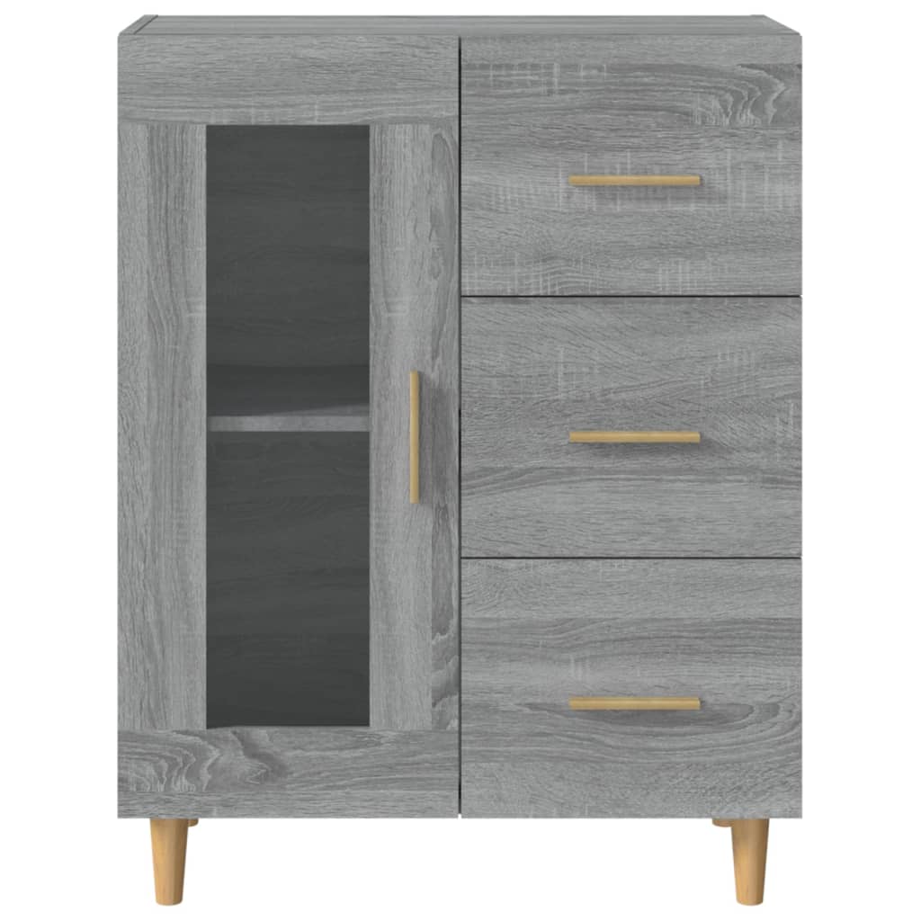 Sideboard Grey Sonoma 69,5x34x90 cm Engineered Wood