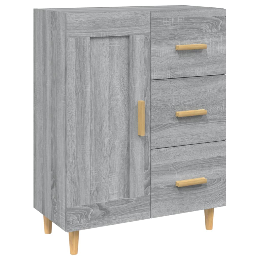 Sideboard Grey Sonoma 69.5x34x90 cm Engineered Wood