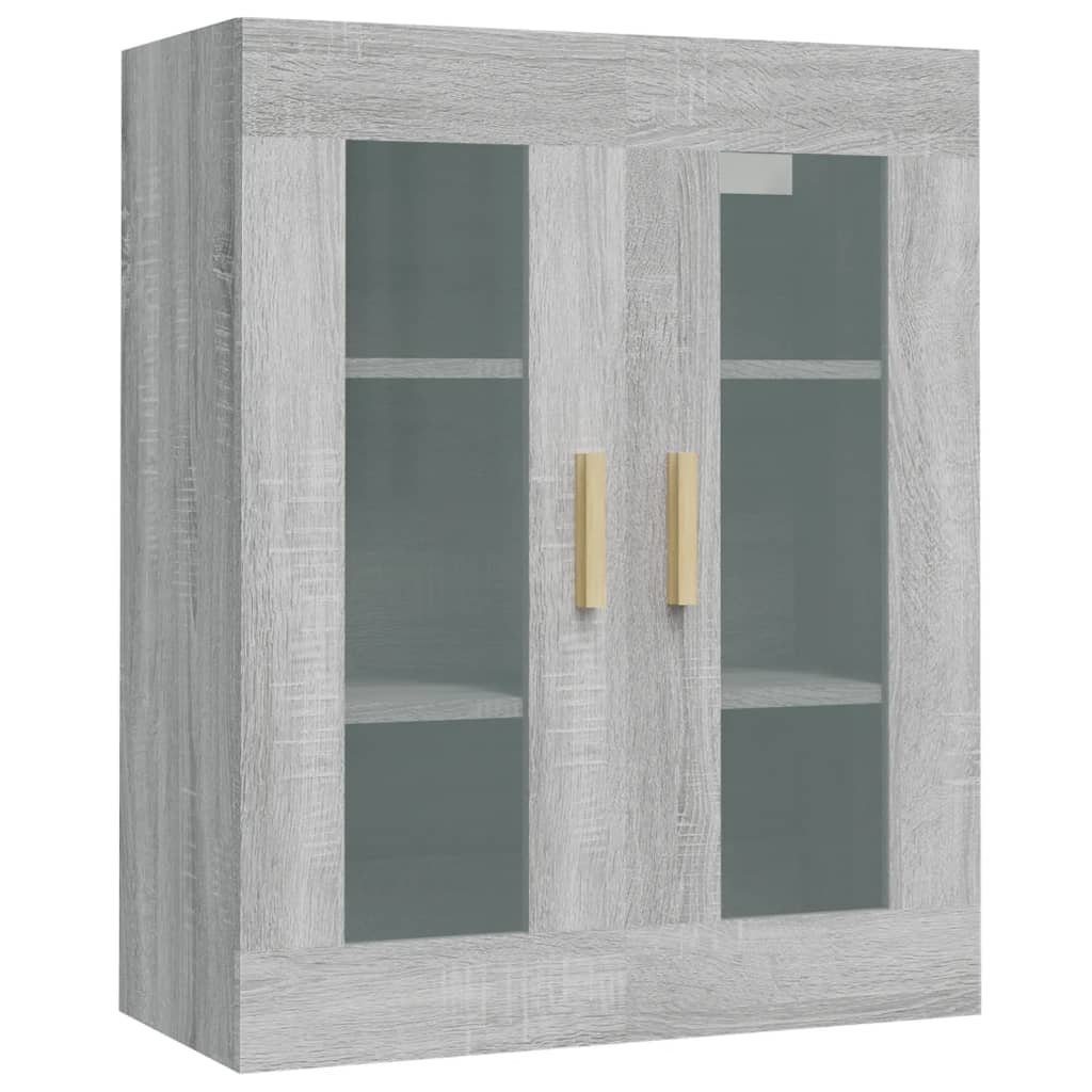 Hanging Wall Cabinet Grey Sonoma 69.5x34x90 cm
