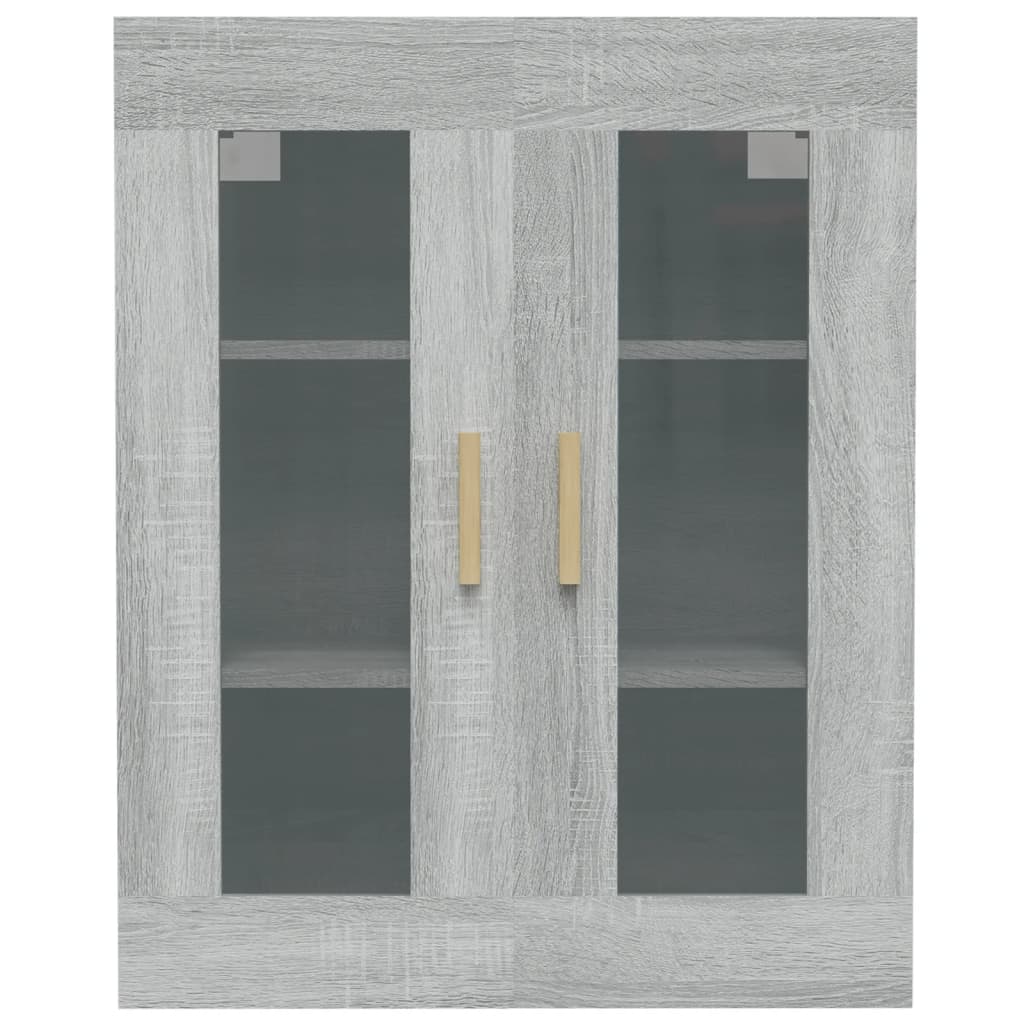 Hanging Wall Cabinet Grey Sonoma 69.5x34x90 cm