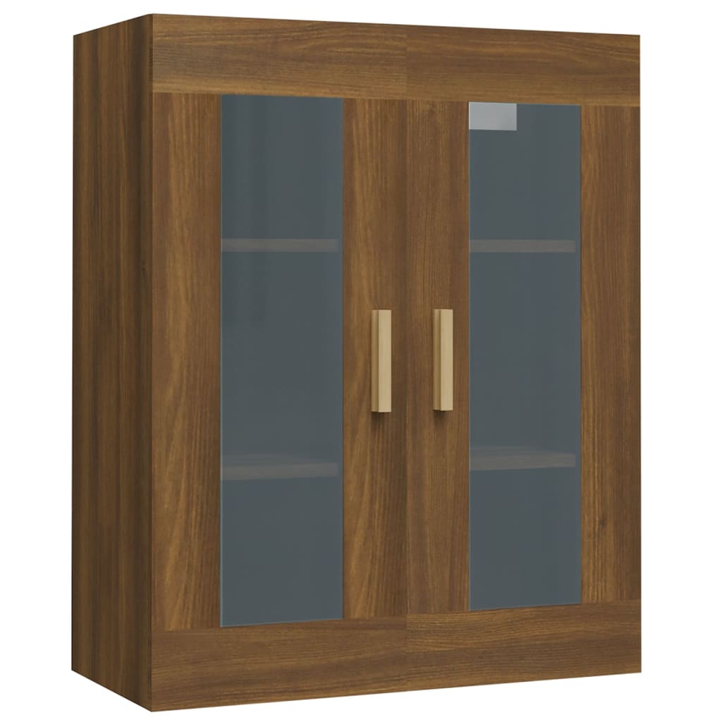 Hanging Wall Cabinet Brown Oak 69.5x34x90 cm
