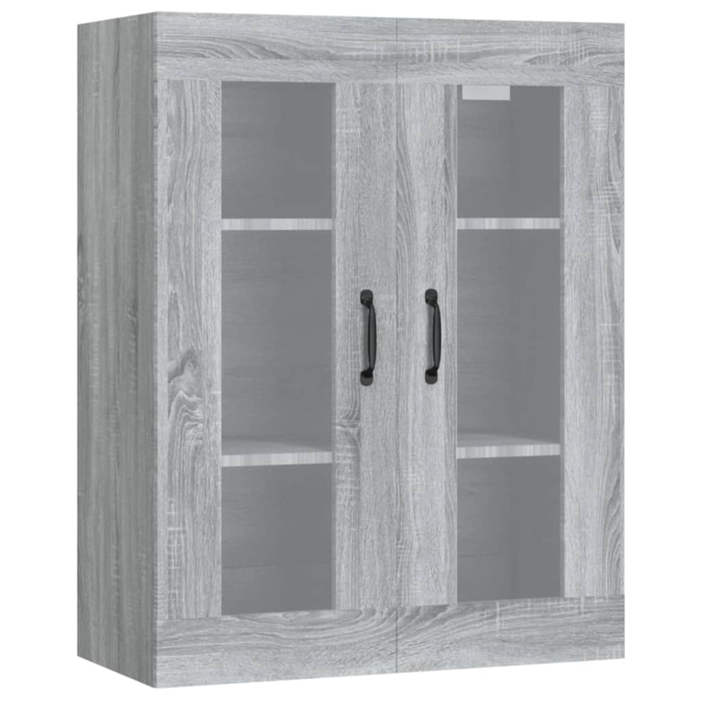 Hanging Wall Cabinet Grey Sonoma 69.5x34x90 cm
