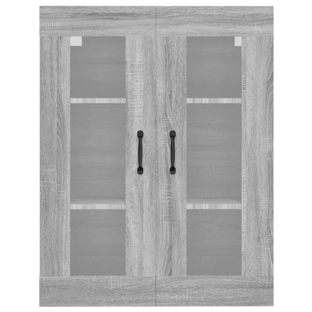 Hanging Wall Cabinet Grey Sonoma 69.5x34x90 cm