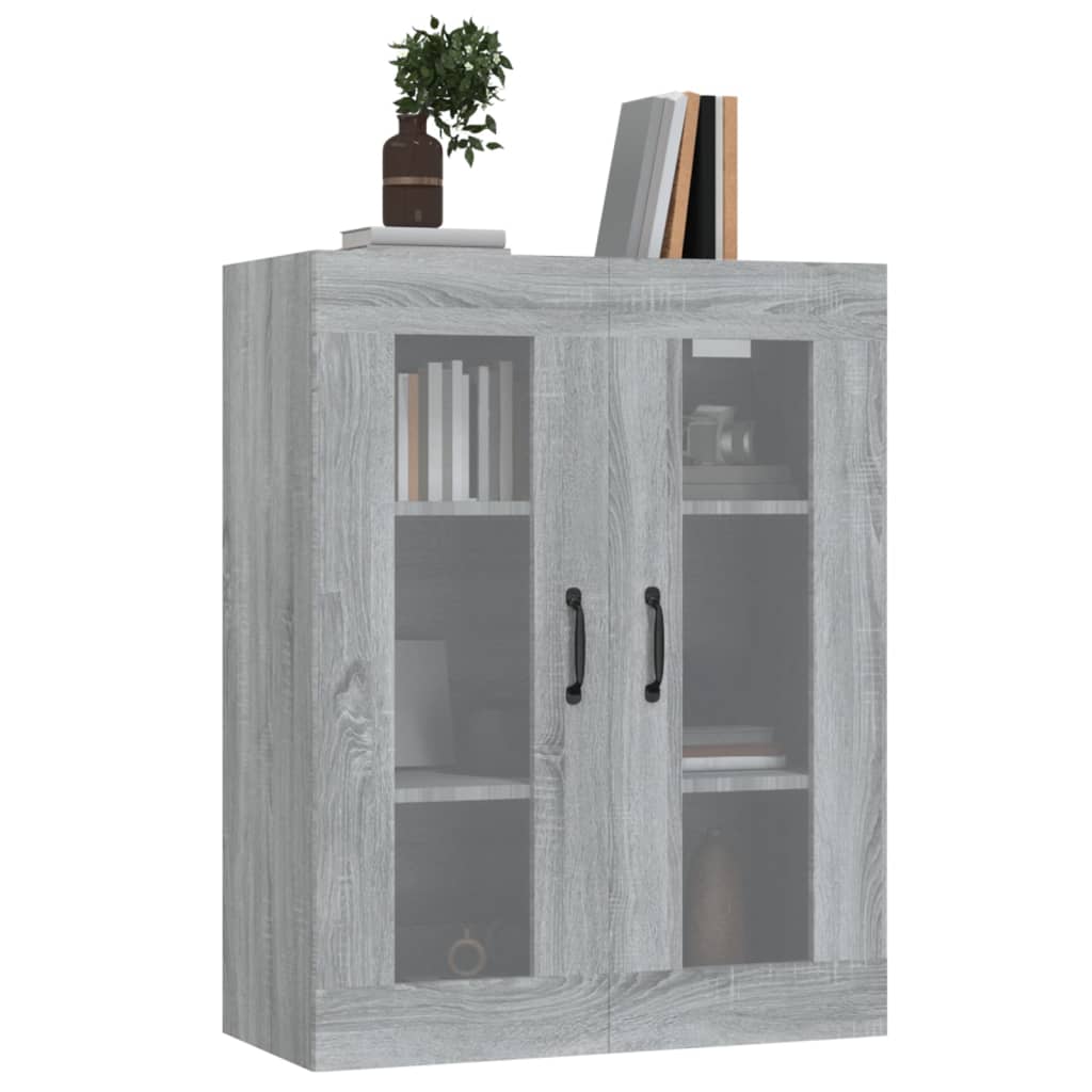 Hanging Wall Cabinet Grey Sonoma 69.5x34x90 cm