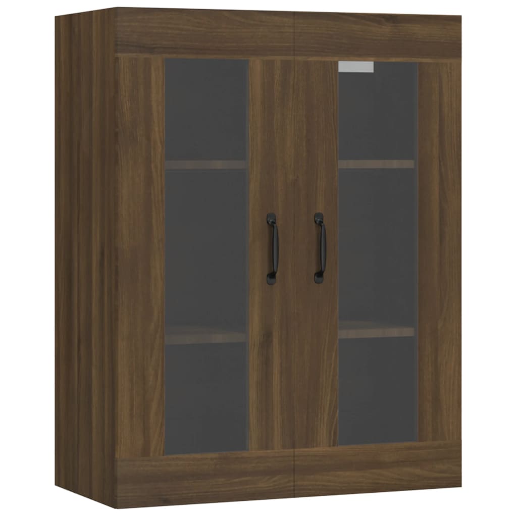 Hanging Wall Cabinet Brown Oak 69.5x34x90 cm
