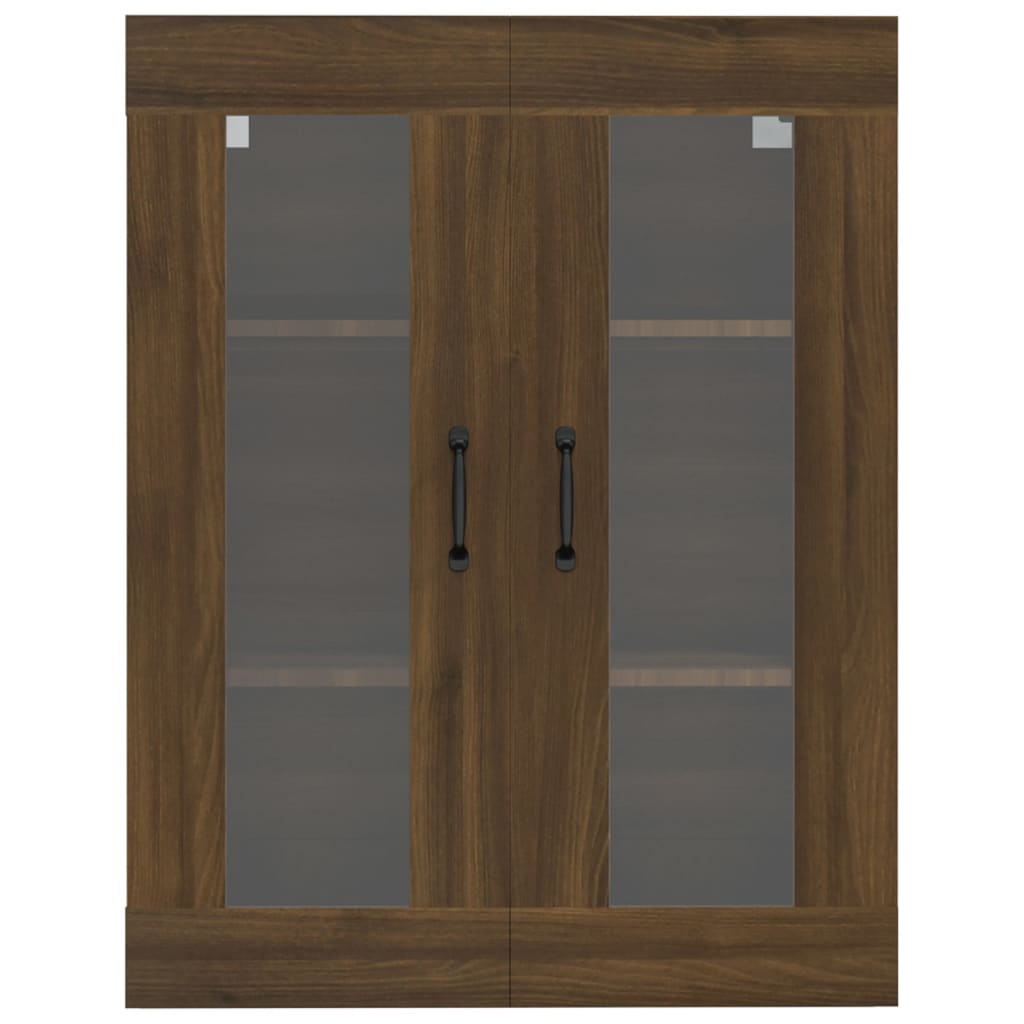 Hanging Wall Cabinet Brown Oak 69.5x34x90 cm