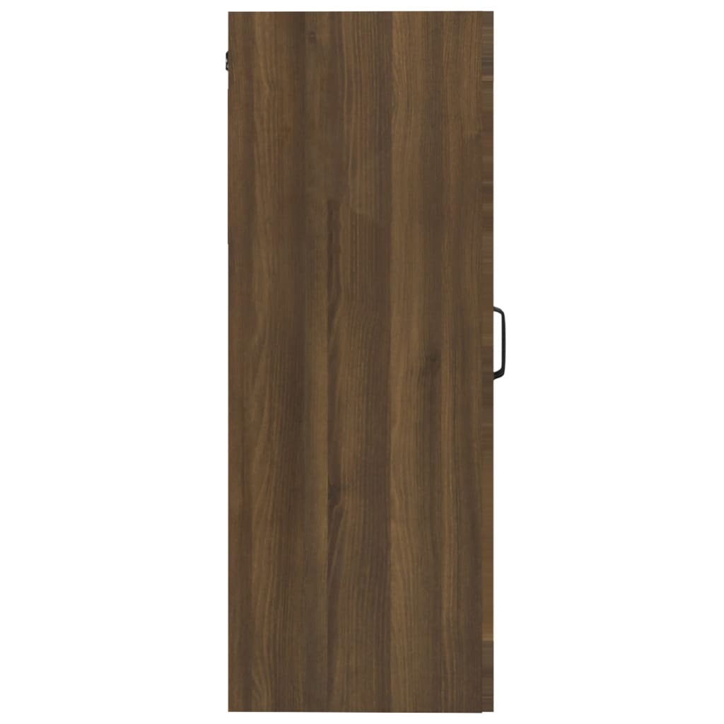 Hanging Wall Cabinet Brown Oak 69.5x34x90 cm